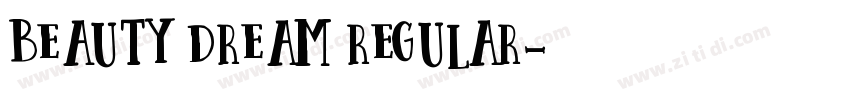 beauty dream regular字体转换